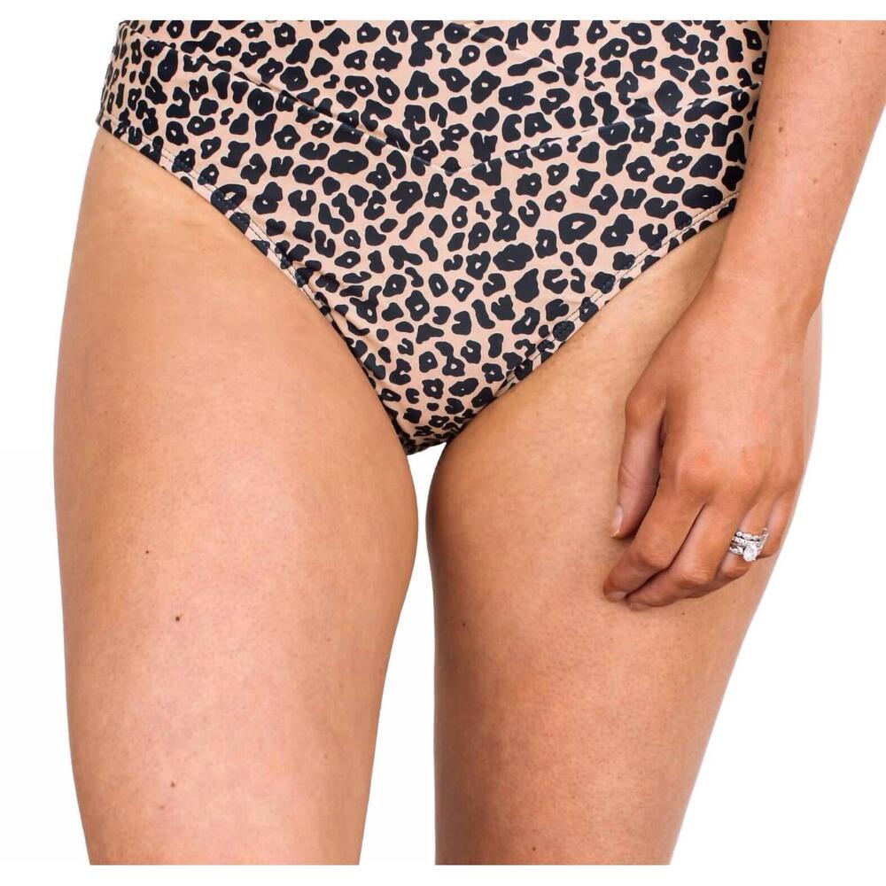 NEW MACK & MAL fun in the sun swim bottoms in natural leopard print